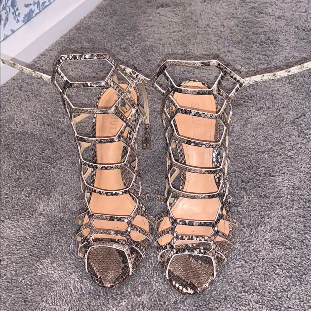 snakeskin heels